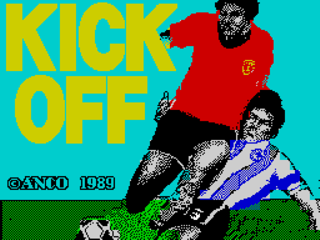 Kick Off title screen for ZX Spectrum
